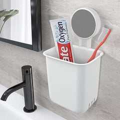 Premium Vacuum Suction Toothbrush Holder for Bathroom Storage