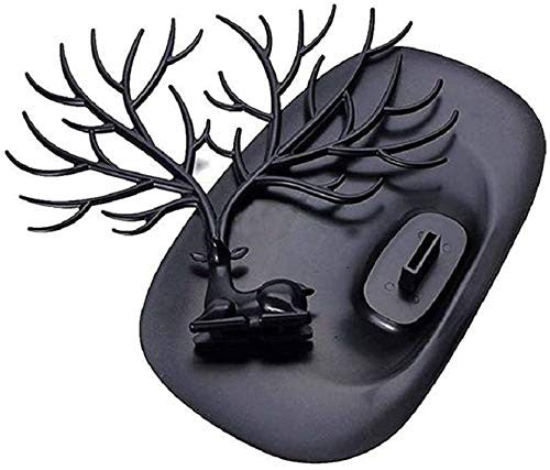 Deer Tree Jewelry Organizer Stand with Storage Tray