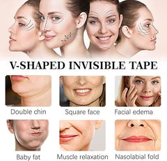 40-Piece Invisible Face Lift Tape for V-Shape and Firmness