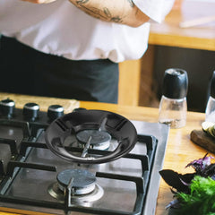Black Gas Saver Burner Stand for Home Gas Stove