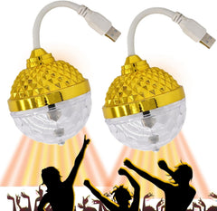 USB Rotating LED Disco Ball Light for Parties and Events
