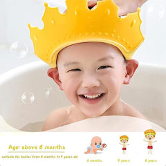 Adjustable Silicone Baby Shower Cap - Waterproof, Leakproof & Safe for Kids