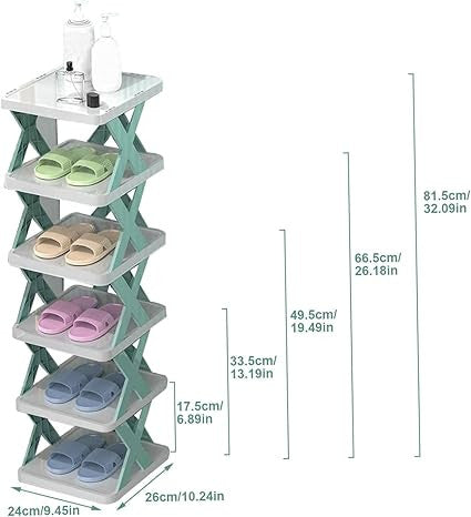 8-Layer Adjustable Shoe Rack Stand for Organized Storage