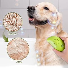 3-in-1 Electric Cat Steam Brush for Hair Removal and Grooming