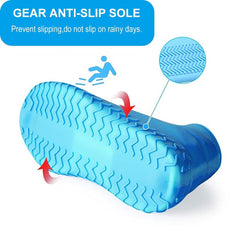 Stretchable Silicone Rain Shoe Cover (L Size) Reusable Waterproof Overshoe
