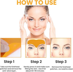 10Pcs Forehead Wrinkle Patch Set for Smoother Skin