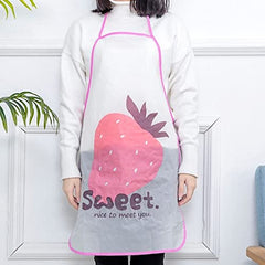 Fruit Print Waterproof Cooking Apron for Kitchen & Baking