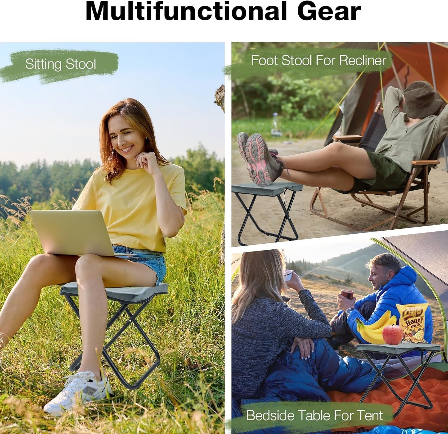 Compact Folding Stool Chair for Easy Storage and Portability