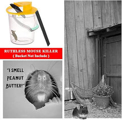 5-Gallon Bucket Mouse Trap with Trap Door Lid for Effective Catching