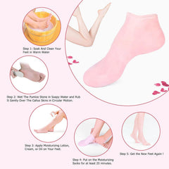Silicone Moisture Socks for Soft, Hydrated, and Cracked Feet
