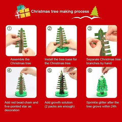 Magic Growing Crystal Christmas Tree - Fun Green Holiday Decor