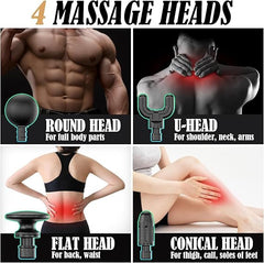 U-Shape Portable Massage Gun with Extension Handle for Muscle Relief