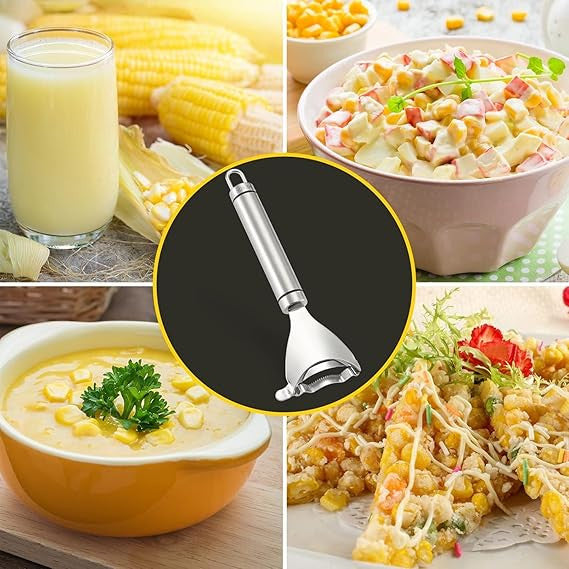 Premium Stainless Steel Corn Peeler for Quick, Easy Kernel Removal