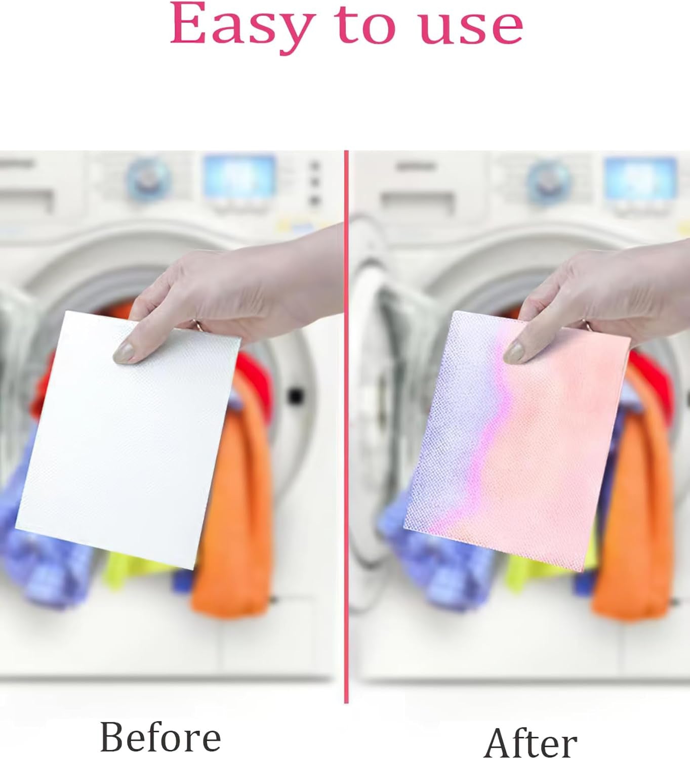 Color Catcher Laundry Detergent Sheets for Preventing Color Mixing