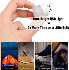 Portable USB Night Light Bulb for Home & Travel