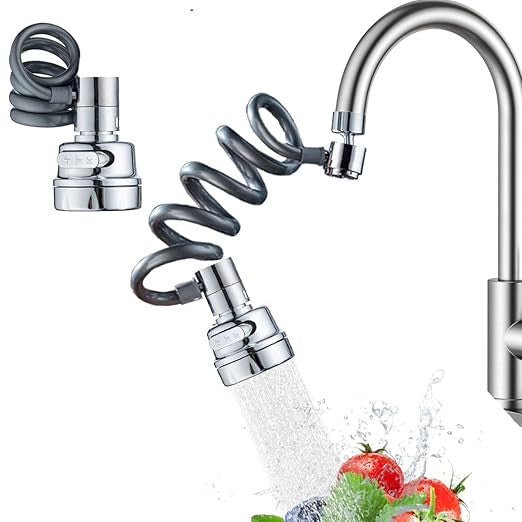 Expandable Kitchen Faucet with Sprayer - Adjustable Sink Faucet