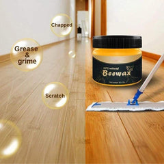 Bee Wax with Sponge for Wood Care and Polishing