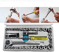 40-Piece Multi-Tool Wrench & Screwdriver Kit for Home & Auto Repairs