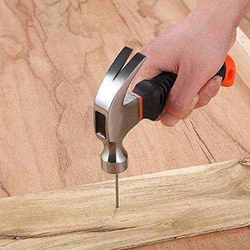 Mini Portable Claw Hammer - Durable Fiberglass Handle, Multi-Purpose Tool