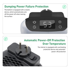 Portable 800W Handy Heater with Digital Display & Adjustable Timer