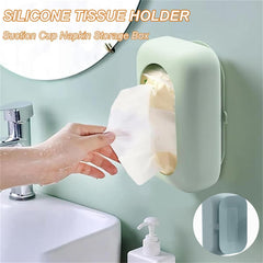 Silicone Suction Cup Tissue Box & Wet Wipes Dispenser