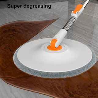 360° Rotating Square Mop with Water Filtration & Pet Hair Removal