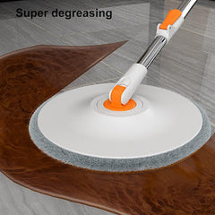 360° Rotating Square Mop with Water Filtration & Pet Hair Removal