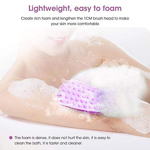 Extended 28-Inch Silicone Back Scrubber with Massage Beads