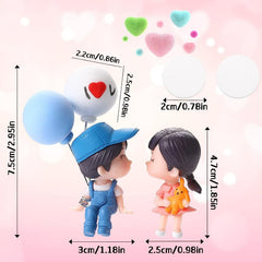 Cute Cartoon Couple Balloon Ornament for Car Decoration
