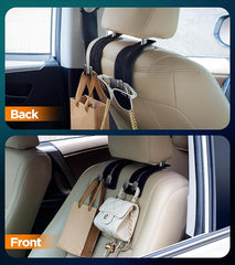 Leather Car Seat Headrest Hook for Purse and Bag Storage