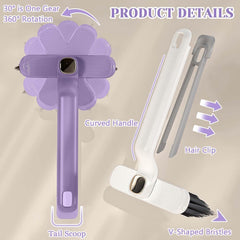 360° Rotating Gap Cleaning Brush with Hard Bristles