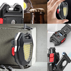 Cob Keychain Light with Cigarette Lighter and COB Illumination