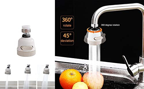 360° Rotating Water-Saving Faucet Sprayer with 3 Modes and Anti-Splash Design