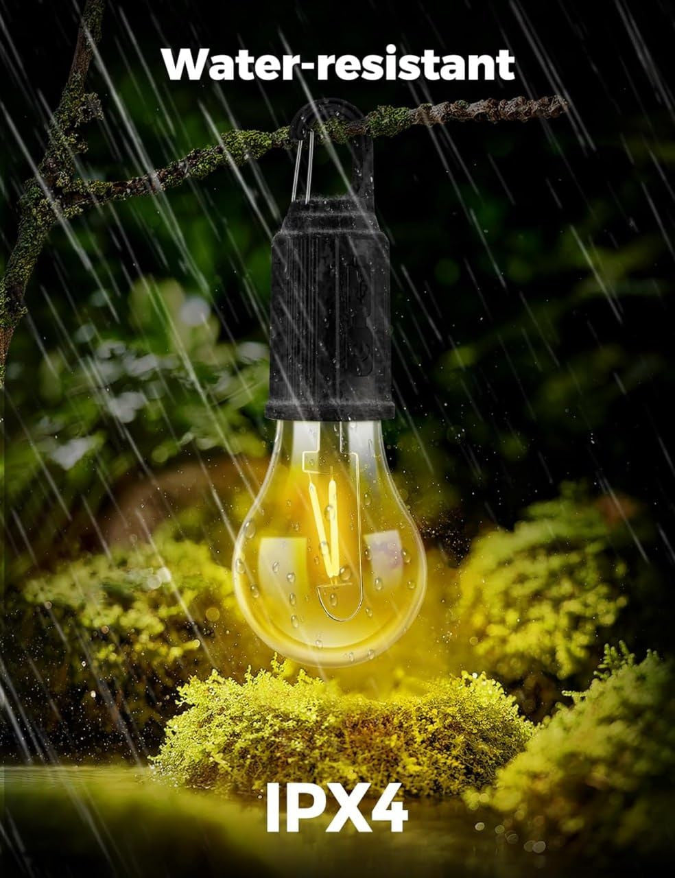 Portable Camping Hanging LED Bulb for Tents and Outdoor Decor
