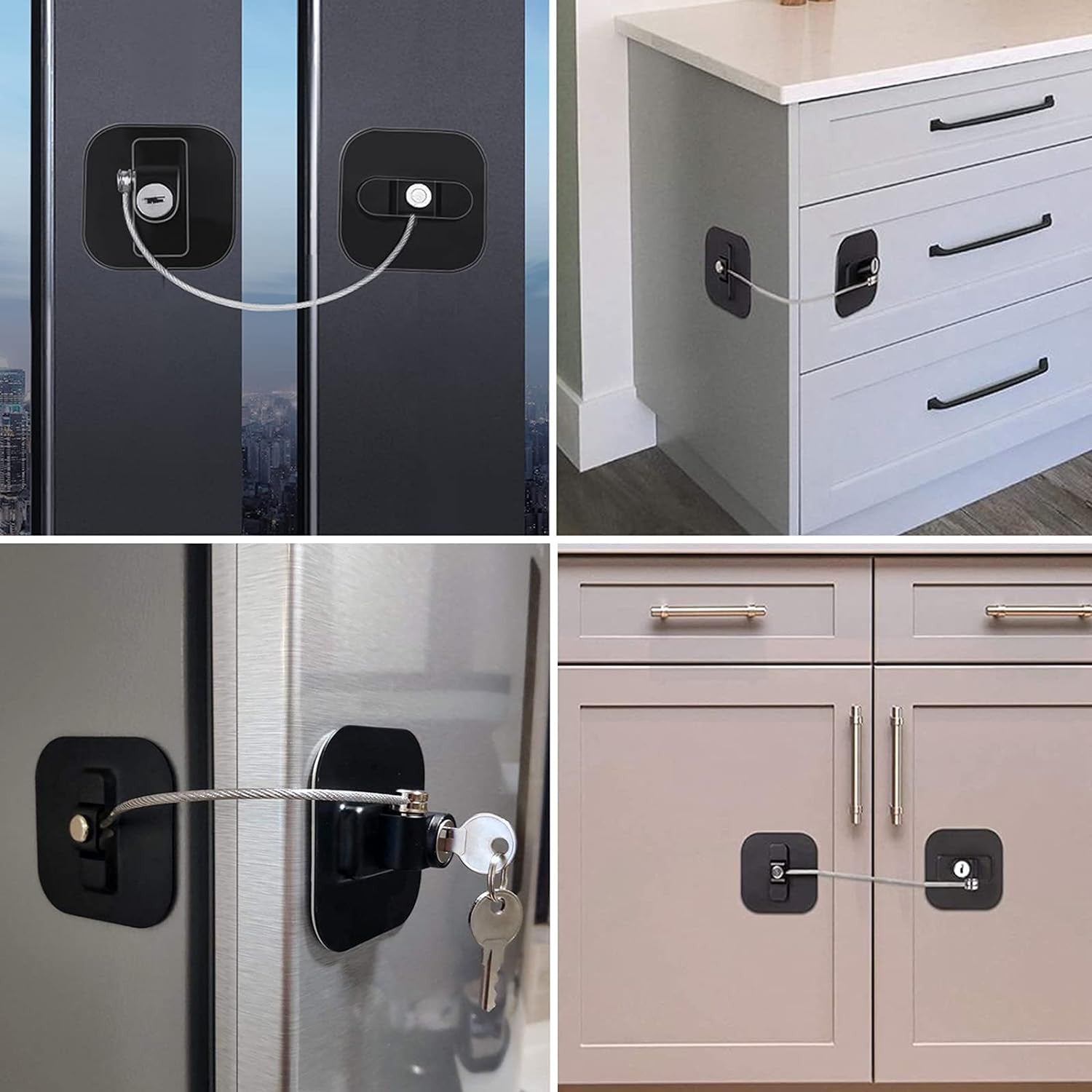 Child Safety Door Lock with Keys – Secure & Easy to Use