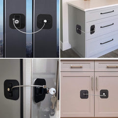 Child Safety Door Lock with Keys – Secure & Easy to Use