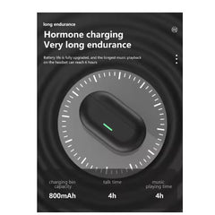 Open-Ear Bone Conduction Ear Clip Earbuds with Noise Reduction