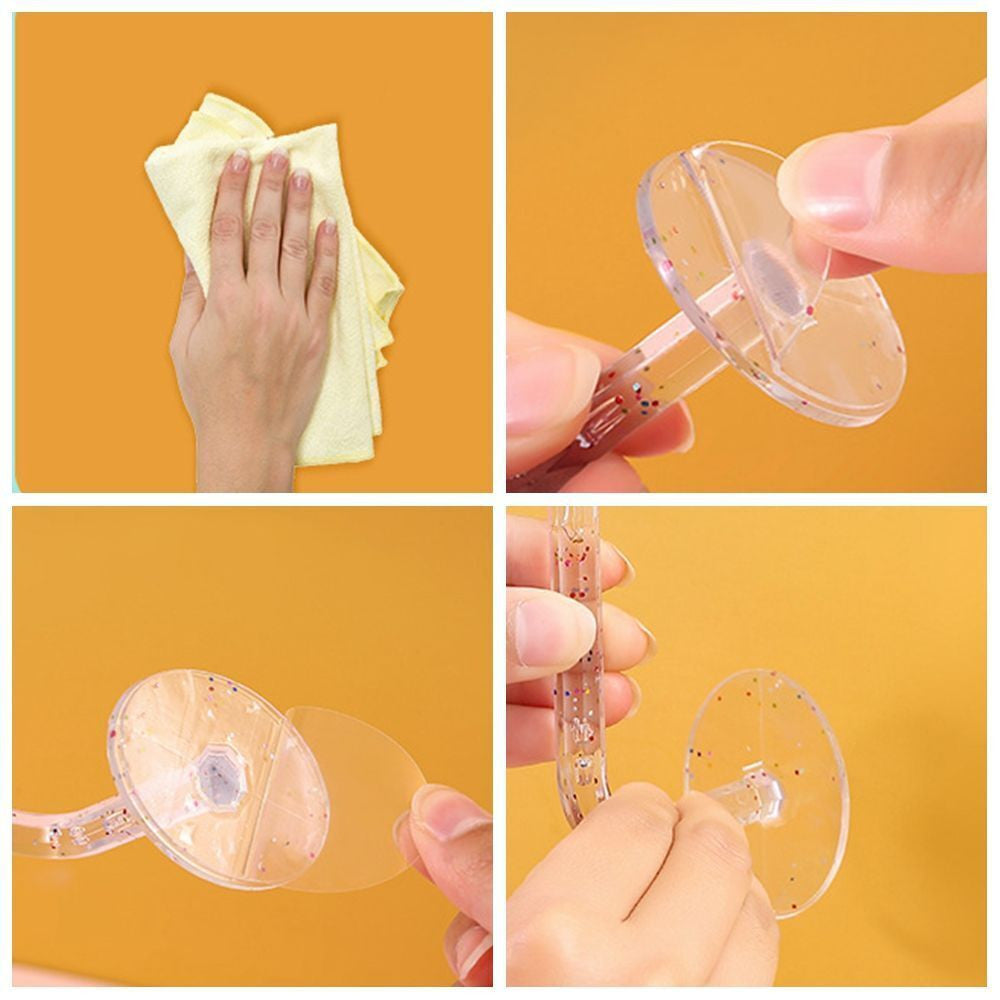 Crystal Diamond Hanger Hooks Set - Nail-Free, Waterproof, Multi-Scene