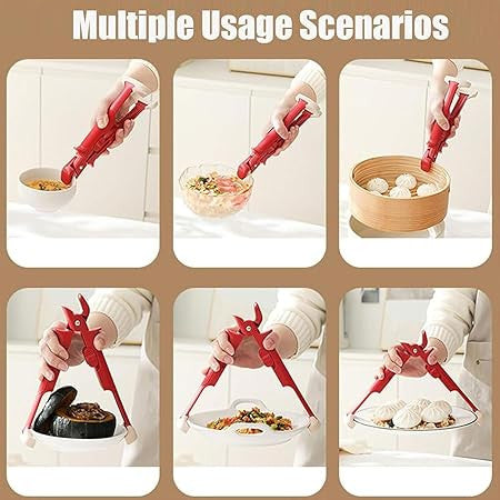 2-in-1 Hot Bowl Holder & Gripper Clip for Secure Serving