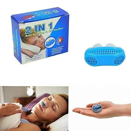 2-in-1 Snore Stopper & Air Purifier Nose Clip for Comfortable Sleep
