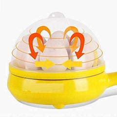 Multi-Function 7-Egg Egg Boiler & Frying Pan with Handle