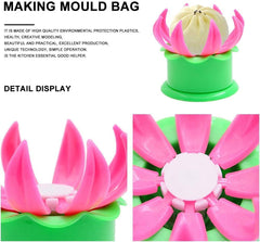 RRDIYZ Multi-Color Plastic Momos & Dumpling Maker with Dough Cutter