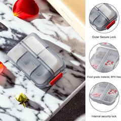 Compact 7-Day Travel Mini Pill Box for Easy Medication Storage