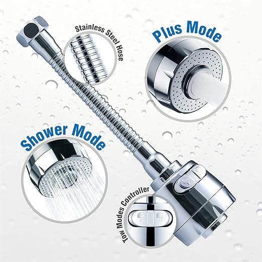 Switch Turbo Flex 360° Rotatable Kitchen Sink Faucet with Splash Filter