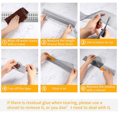 12cm Floor Drain Stickers - Disposable Hair Catcher Mesh