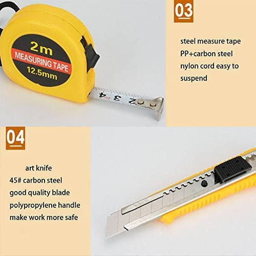 12-Piece Multi-Functional Car & Home Repair Tool Kit with Case