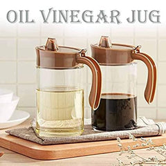 600ml Glass Oil Dispenser with Wide Opening and Accurate Pouring