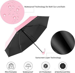 Compact Portable UV Mini Umbrella with Case