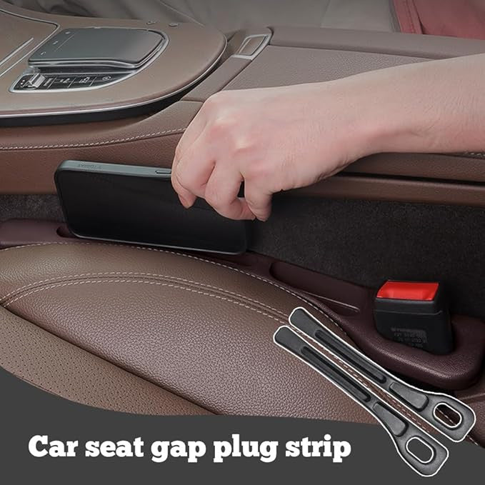 Car Seat Gap Filler Organizer Set – 2 Pcs Storage Box for Cars