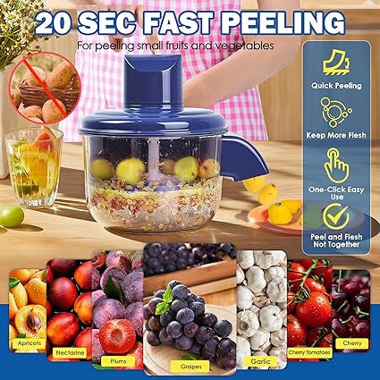 Electric Garlic & Vegetable Peeler Machine for Fruits and Grape